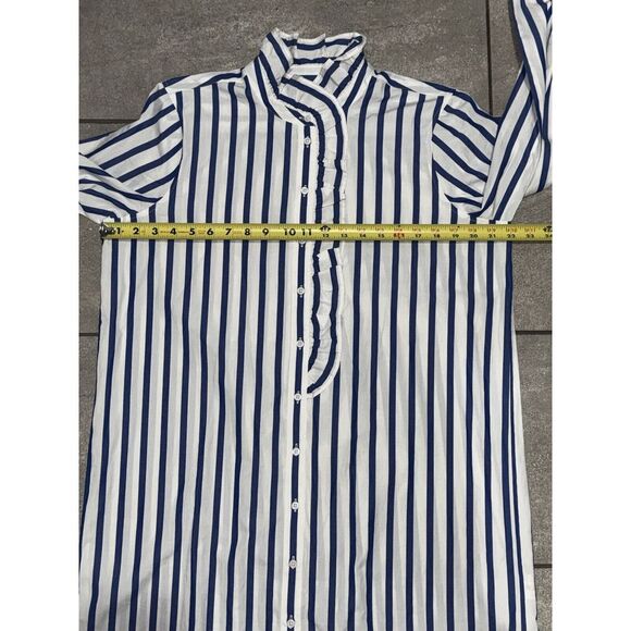J Crew Dress Womens Cottage Shirt Dress Striped 100% Cotton Poplin NWT‎ Sz 10 - Picture 14 of 16